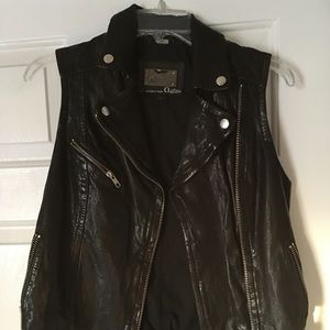 Mackage for Aritzia leather vest size small